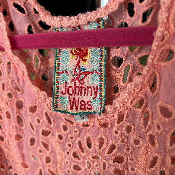 Johnny Was Eyelet Sleeveless Blouse Small - Picture 3 of 10
